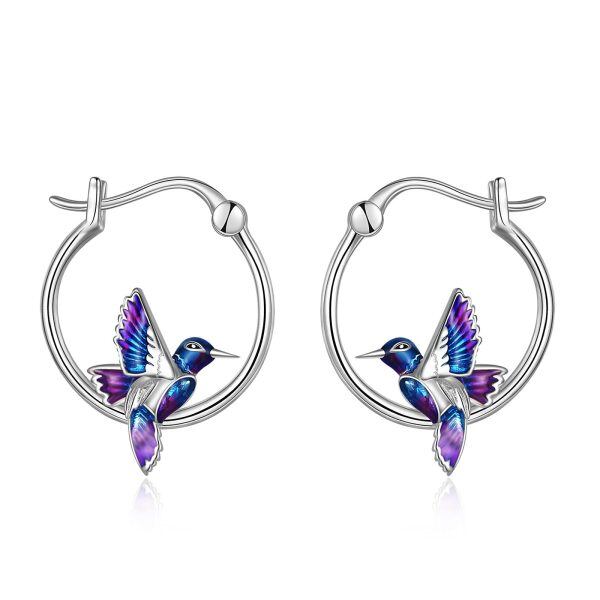 Sterling Silver Hummingbird Earrings -0