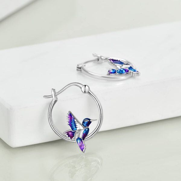 Sterling Silver Hummingbird Earrings -2