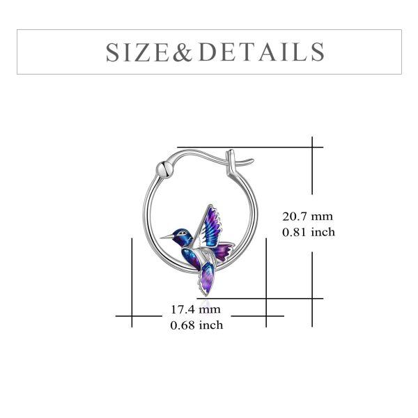 Sterling Silver Hummingbird Earrings -3