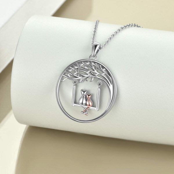 Sterling Silver Mother Daughter Necklace -1