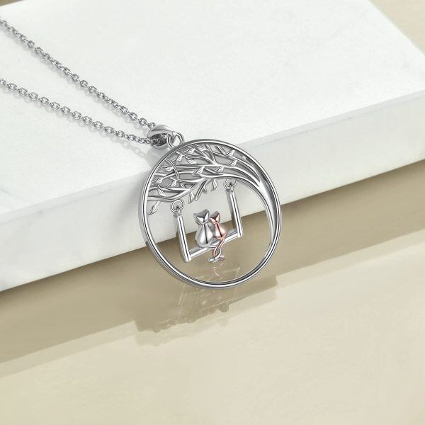 Sterling Silver Mother Daughter Necklace -2