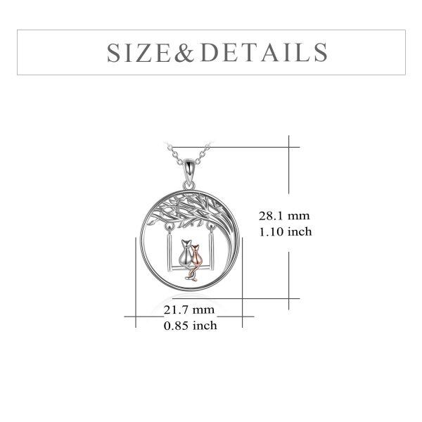 Sterling Silver Mother Daughter Necklace -3