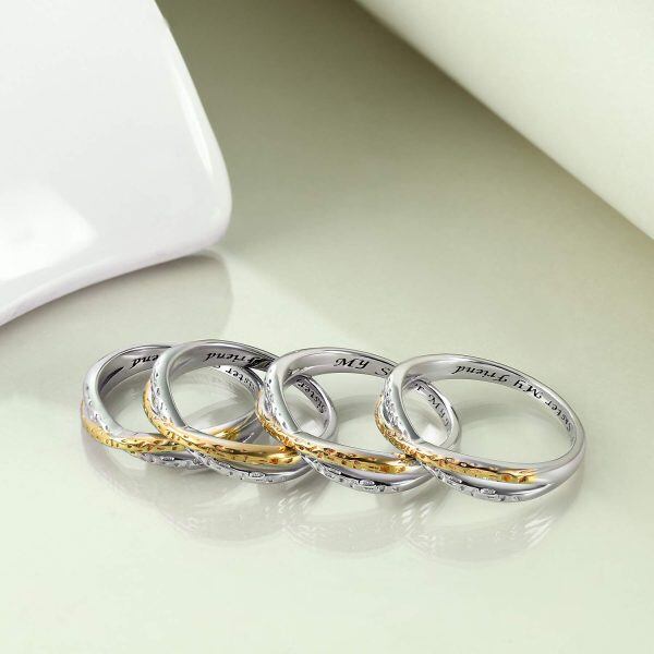 Sterling Silver Sister Infinity Ring-1