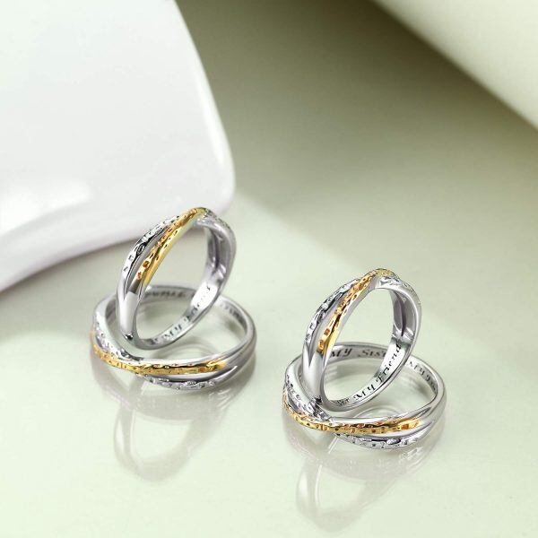 Sterling Silver Sister Infinity Ring-2