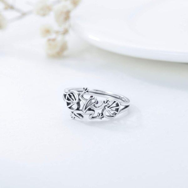 Sterling Silver Frog Rings -1