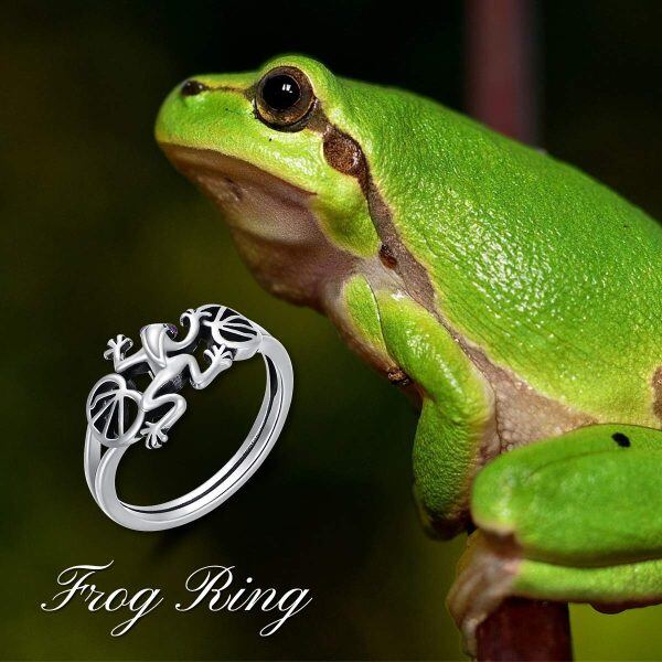 Sterling Silver Frog Rings -3