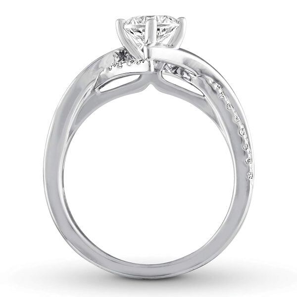 Sterling Silver Moissanite Engagement Rings -2