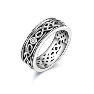 Sterling Silver Celtic Knot Ring -0