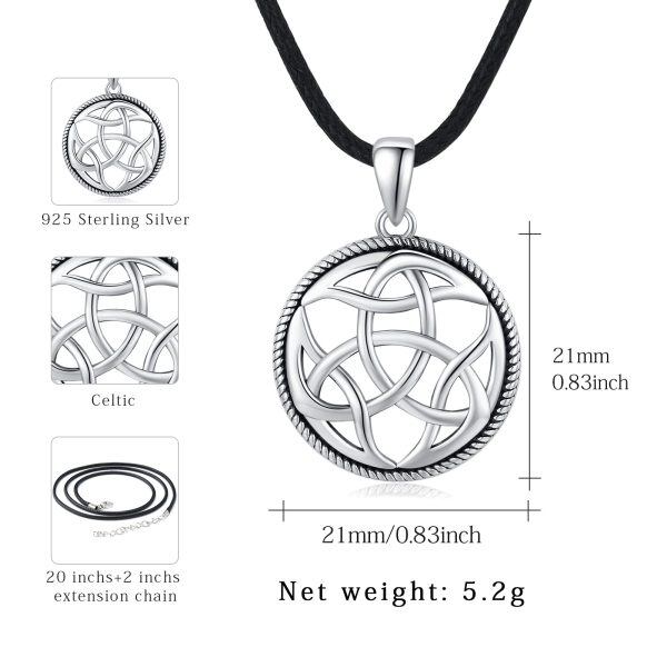 Sterling Silver Celtic Knot Necklace -3