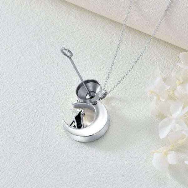 Sterling Silver Dog Cremation Necklace -3