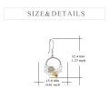 wholesale 925 Sterling Silver Bee and Daisy Dangle Earrings for Women-0-3