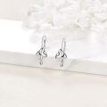 wholesale 925 Sterling Silver Mushroom Drop Earrings with Moon and Star Design - Daughter Gift Ideas-0-3