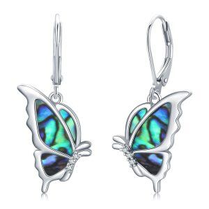 Sterling Silver Butterfly Earrings-0