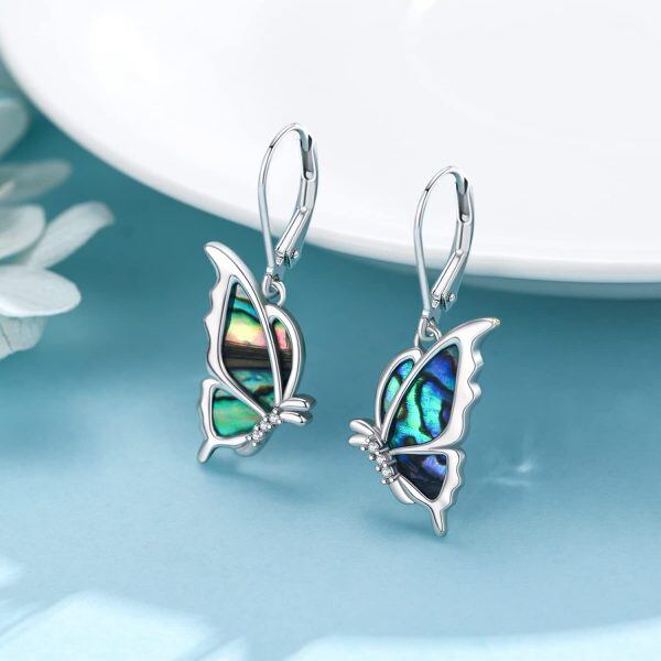 Sterling Silver Butterfly Earrings-2