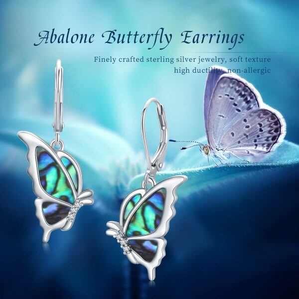 Sterling Silver Butterfly Earrings-5