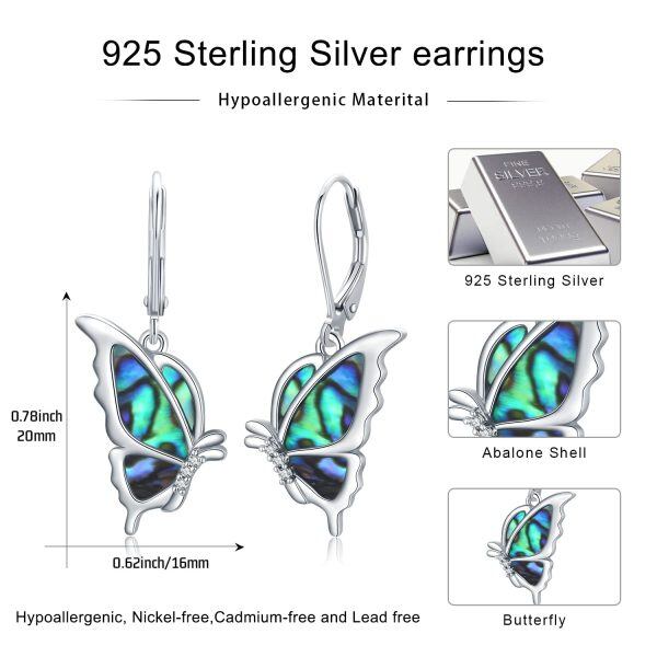 Sterling Silver Butterfly Earrings-6