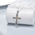 wholesale 925 Sterling Silver Celtic Knot Cross Infinity Pendant Necklace for Women-0-1