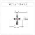 wholesale 925 Sterling Silver Celtic Knot Cross Infinity Pendant Necklace for Women-0-3