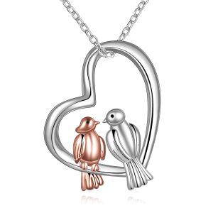 Sterling Sliver Bird Necklace-0