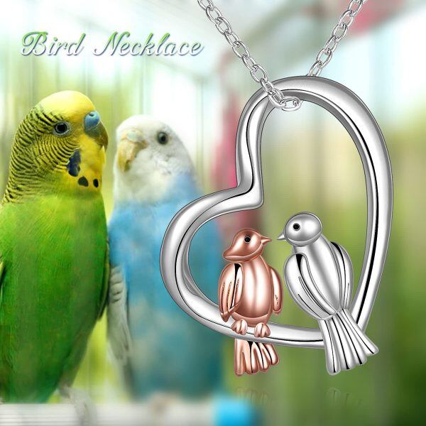 Sterling Sliver Bird Necklace-4