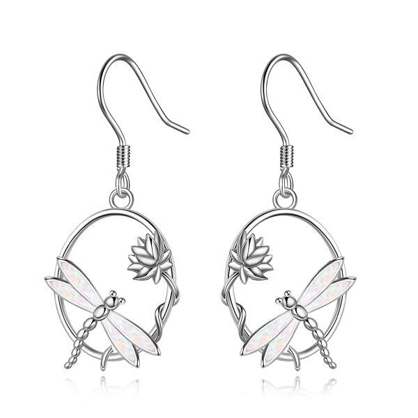 Sterling Silver Dragonfly Earrings-0