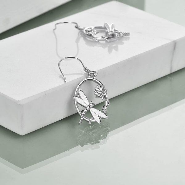 Sterling Silver Dragonfly Earrings-4