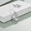 wholesale 925 Sterling Silver Opal Dragonfly Lotus Flower Dangle Earrings for Women-0-4