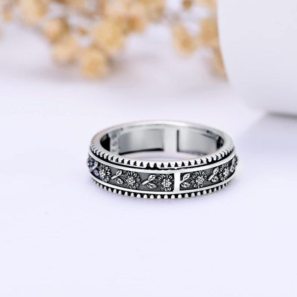 Sterling Silver Anxiety Spinner Rings -2