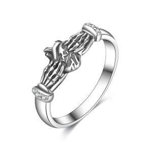 Sterling Silver Skull Ring -0