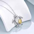 wholesale Sterling Silver Stone Photo Locket Book Necklace for Women Mom Birthday Gift - Two Tone-0-8