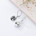 wholesale 925 Sterling Silver Black Abalone Shell Tree of Life Drop Earrings for Women-0-2