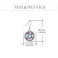 wholesale 925 Sterling Silver Moonstone Compass Drop Dangle Earrings for Women-0-3