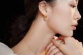 wholesale 925 Sterling Silver 925 Gold Plated Small Round White Pearls Huggie Hoop Earrings for Women-0-1
