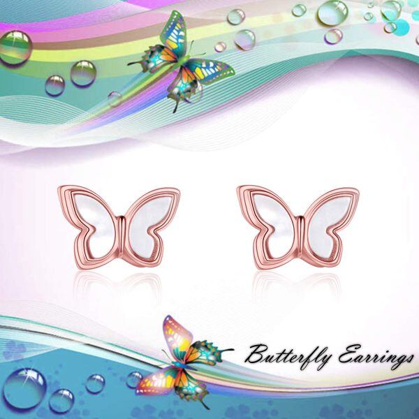 Sterling Silver Butterfly Earrnings -2