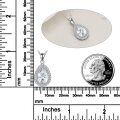 wholesale 925 Sterling Silver Tear Drop Cubic Zirconia Pendant Necklace for Women-0-2