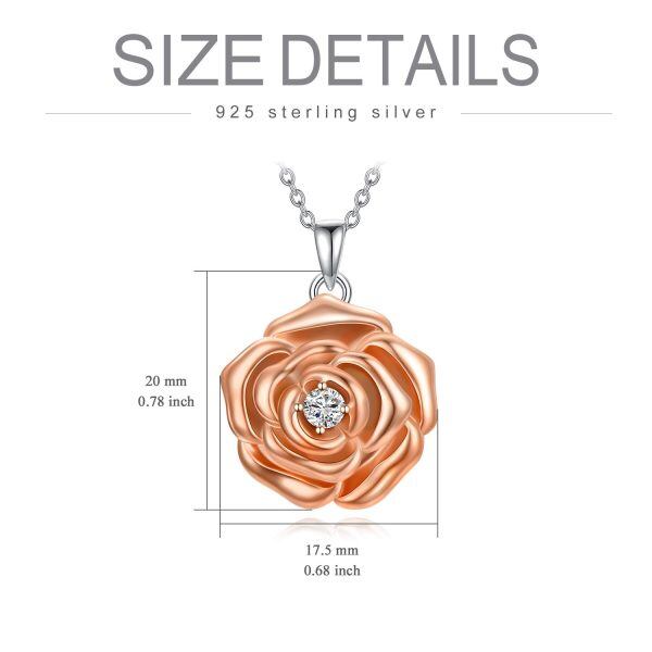 Sterling Silver Sunflower Photo Locket Necklace-6