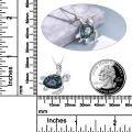 wholesale 925 Sterling Silver Abalone Shell Sea Turtle Pendant Necklace for Women Ocean Jewelry-0-3