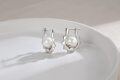 wholesale 925 Sterling Silver Flower Shape Pearl Clip On Hoop Earrings for Women-0-4