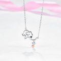 wholesale 925 Sterling Silver Elephant Family Pendant Necklace - Wholesale Jewelry for Women-0-3