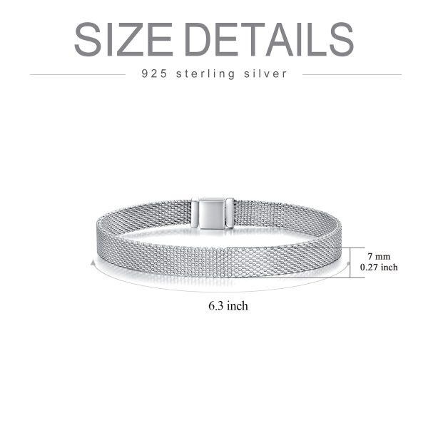 Sterling Silver Mesh Bracelet -1