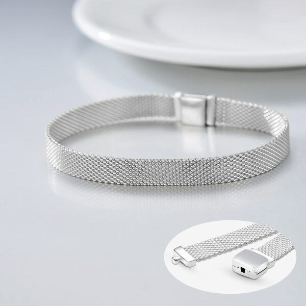 Sterling Silver Mesh Bracelet -2