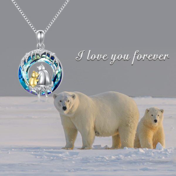 Sterling Silver Polar Bear Necklace -2