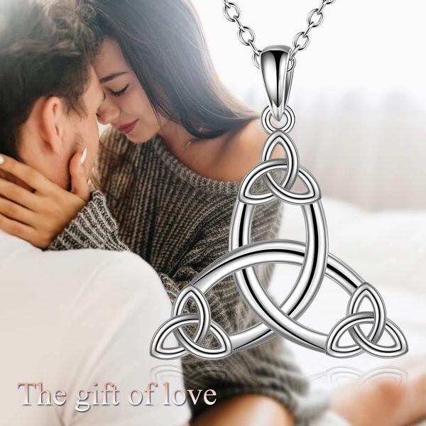 Sterling Silver Celtic Necklace-5