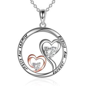 Sterling Silver Heart Necklace-0