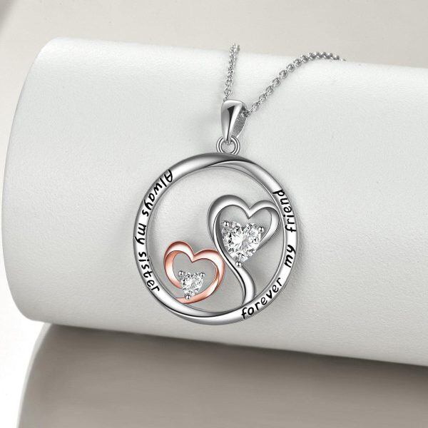 Sterling Silver Heart Necklace-3