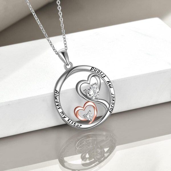 Sterling Silver Heart Necklace-4