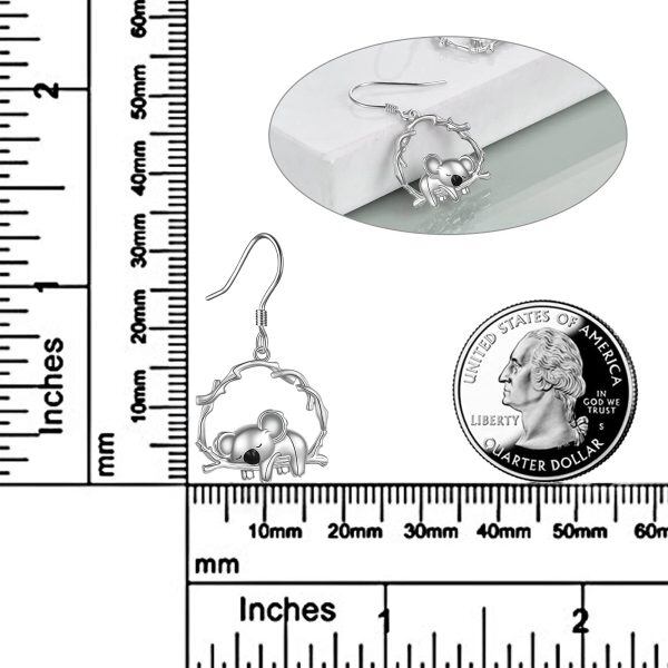 Sterling Silver Koala Earrings-2