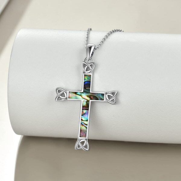 Sterling Silver Celtic Cross Necklace-4