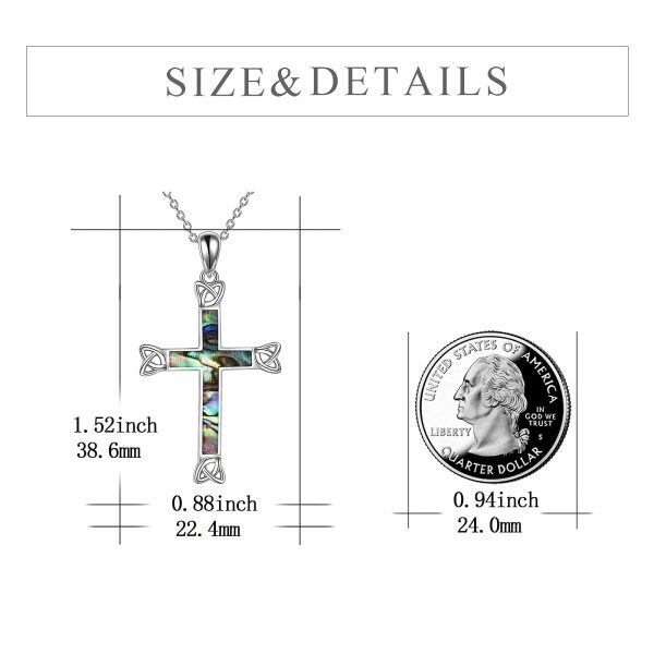 Sterling Silver Celtic Cross Necklace-5