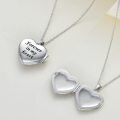 wholesale 925 Sterling Silver Heart-Shaped Hummingbird & Flower Pendant Necklace - Memorial Keepsake s for Women-0-2